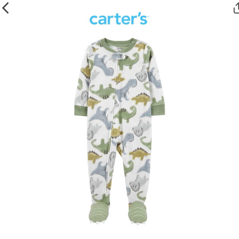 Carter’s Fleece 24 month Pajamas with dual zipper